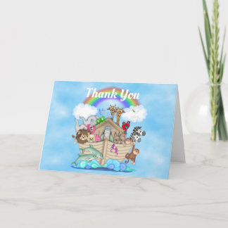 Noah's Ark Baby shower Hartelijk dank Bedankkaart