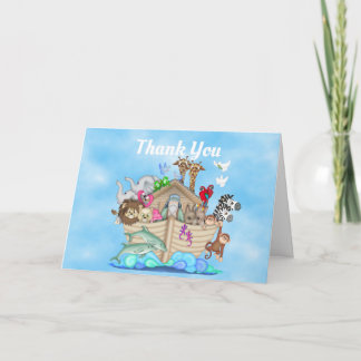 Noah's Ark Baby shower Hartelijk dank Bedankkaart
