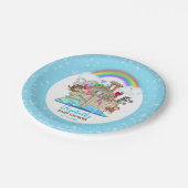Noah's Ark Baby shower Paper Borden Papieren Bordje (Gekanteld)