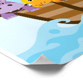 Noah's Ark Baby shower Party Banner Poster (Hoek)