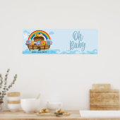 Noah's Ark Baby shower Party Banner Poster (Keuken)