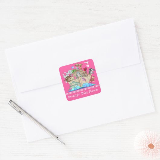 Noah's Ark Baby shower Sticker (Envelop)
