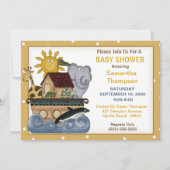 Noah's Ark Baby shower Uitnodiging (Voorkant)