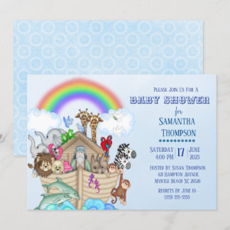 Noah's Ark Baby shower Uitnodiging