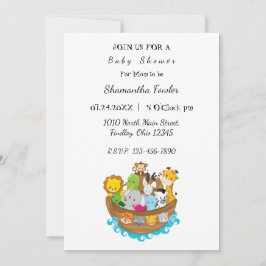 Noah's Ark Baby shower Uitnodiging