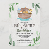 Noah's Ark Baby shower Uitnodiging