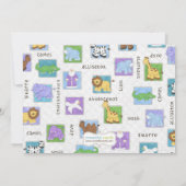 Noahs Ark Baby shower Uitnodiging (Achterkant)