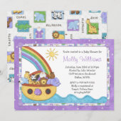 Noahs Ark Baby shower Uitnodiging (Voorkant / Achterkant)