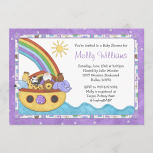 Noahs Ark Baby shower Uitnodiging