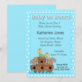 Noah's Ark Baby shower Uitnodiging (Voorkant / Achterkant)