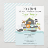 Noah's Ark Baby shower Uitnodiging (Voorkant / Achterkant)