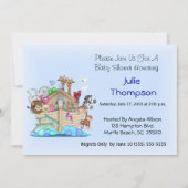 Noah's Ark Baby shower Uitnodiging (Voorkant)