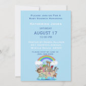 Noah's Ark Baby shower Uitnodiging (Achterkant)