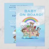 Noah's Ark Baby shower Uitnodiging (Voorkant / Achterkant)