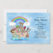 Noah's Ark Baby shower Uitnodiging (Voorkant)