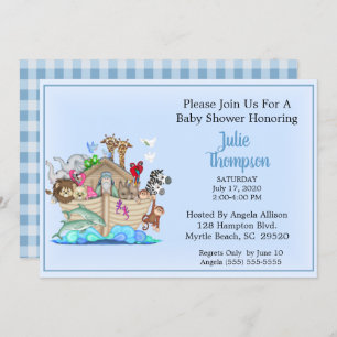 Noah's Ark Baby shower Uitnodiging