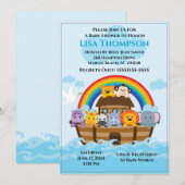 Noah's Ark Baby shower Uitnodiging (Voorkant / Achterkant)