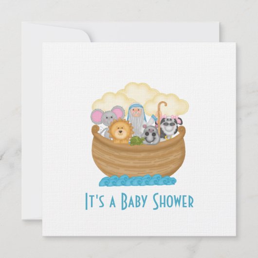Noah's Ark Baby shower Uitnodiging (Voorkant)