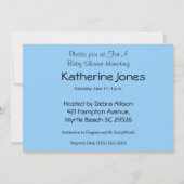 Noah's Ark Baby shower Uitnodiging (Achterkant)