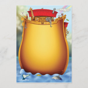 Noah's Ark Baby Shower-uitvindingen Kaart
