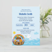 Noah's Ark Baby Shower-uitvindingen Kaart (Staand voorkant)