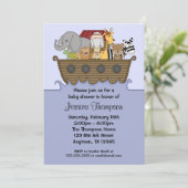 Noah's Ark Baby Shower-uitvindingen Kaart (Staand voorkant)