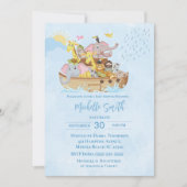 Noah's Ark Baby Shower-uitvindingen Kaart (Voorkant)