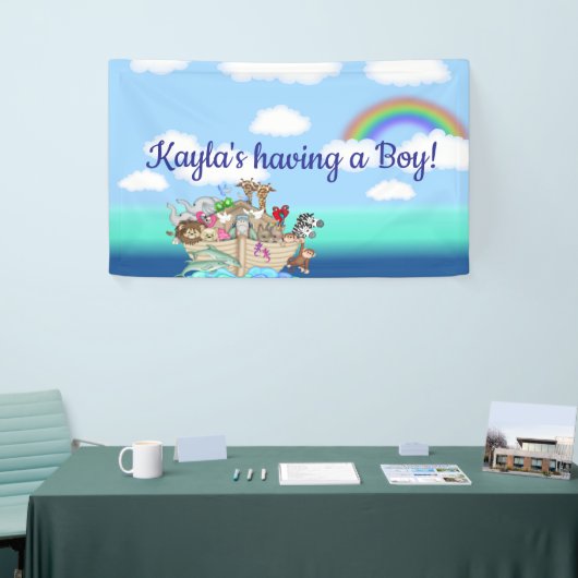 Noahs Ark Baby shower Wandbanner Spandoek (Beurs)
