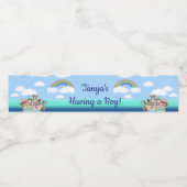 Noah's Ark Baby shower Waterflesetiketten Waterfles Etiket (Enkel label)