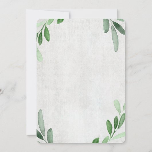 Noah's Ark Baptism uitnodiging (Achterkant)