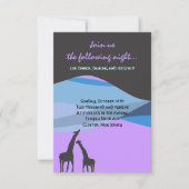 Noah's Ark Bar Bat Mitzvah Reception Party-kaart Kaart (Voorkant)