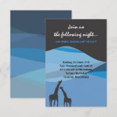 Noah's Ark Bar Bat Mitzvah Reception Party-kaart Kaart (Voorkant / Achterkant)