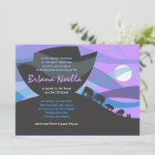 Noah's Ark Bar Bat Mitzvah Uitnodiging (Staand voorkant)