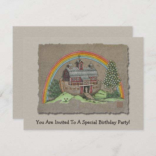 Noah's Ark Barn Kaart (Voorkant / Achterkant)