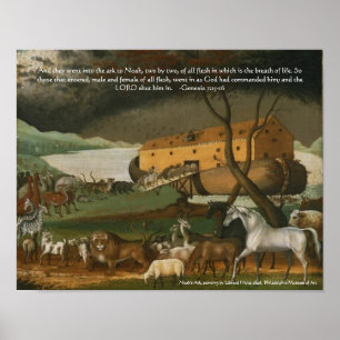 Noah's Ark Bible Scripting Standard Artwork Print