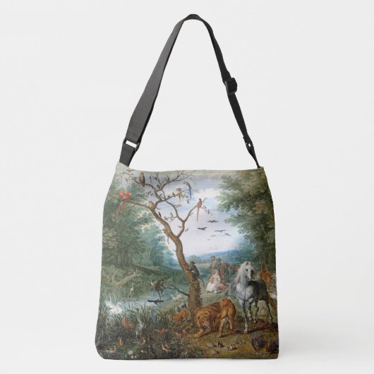 Noahs Ark Bible Wilde Dieren Canvas tas (Achterkant)