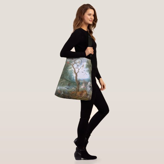 Noahs Ark Bible Wilde Dieren Canvas tas (Op model)