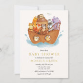 Noah's Ark Bijbelverhaal Dieren Baby shower Kaart (Voorkant)
