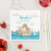 Noah's Ark Birthday Napkins Servet (Insitu)