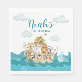 Noah's Ark Birthday Napkins Servet