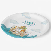 Noah's Ark Birthday Paper Borden Papieren Bordje (Gekanteld)