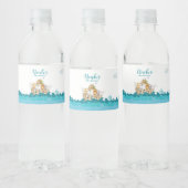 Noah's Ark Birthday Water Bottle Label Waterfles Etiket (Flessen)