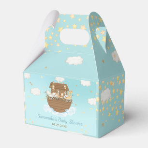 Noah's Ark Blue Boy Baby shower Bedankt Bedankdoosjes