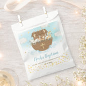 Noah's Ark Blue doop doop 1e verjaardag Bedankzakje (Geknipt)