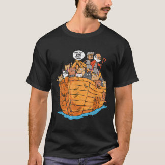 Noahs Ark Boat met Katten Religieuze Christelijke  T-shirt