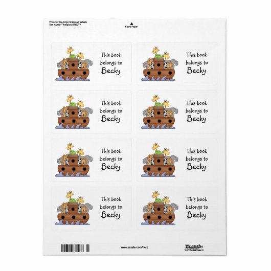 Noah's Ark Boek Bord Sticker (Full Sheet)