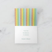 Noah's Ark Boho Baby shower Bedankkaart (Binnen)