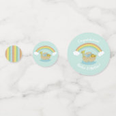 Noah's Ark Boho Baby shower Confetti (Achterkanten)