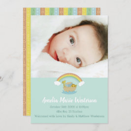 Noah's Ark Boho Baby Shower Kaart