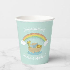 Noah's Ark Boho Baby shower Papieren Bekers